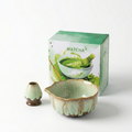 The Moss Garden Duo | Glazed Chawan & Stand